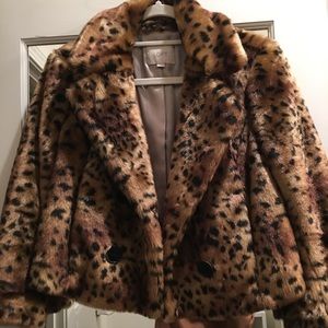 LOFT Leopard Coat